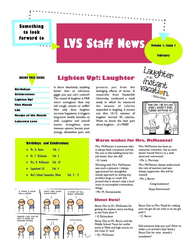 LVS Staff News 